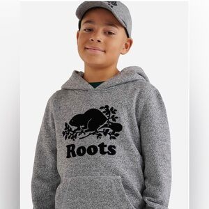 Boys Organic Original Kanga Hoodie from Roots Size Small